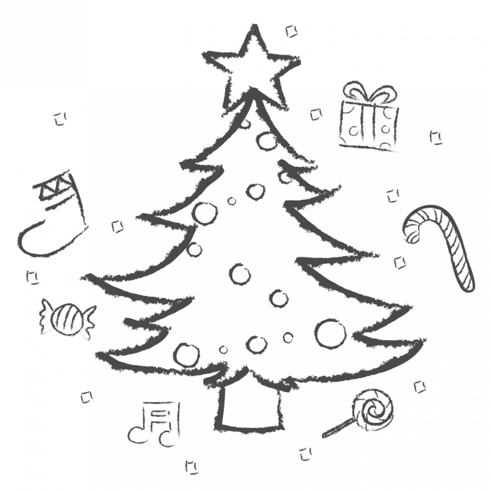 tree illustration christmas